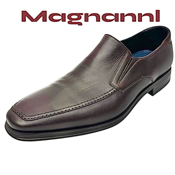 Magnannl Mens Madrid Loafer Size 10 M Brown Soft Leather EUC Made In Spain - Picture 1 of 11